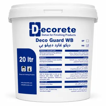 ديكوريت Deco Guard WB – مادة مضافة سائلة للعزل المائي للخرسانة والمونة